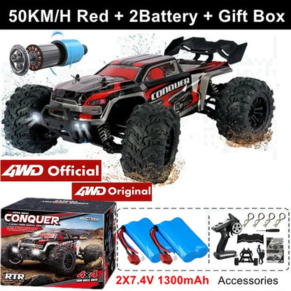 1:16 Scale High Speed RC Car for Off-Road Racing with Brushless Motor, Remote Control, and Drift Capabilities