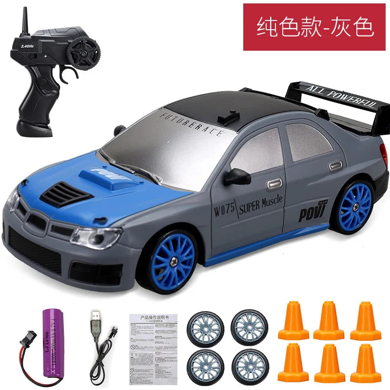 2.4GHz High Speed Drift RC Car 4WD Remote Control AE86 Model GTR Vehicle Racing Car for Children - Christmas Gift