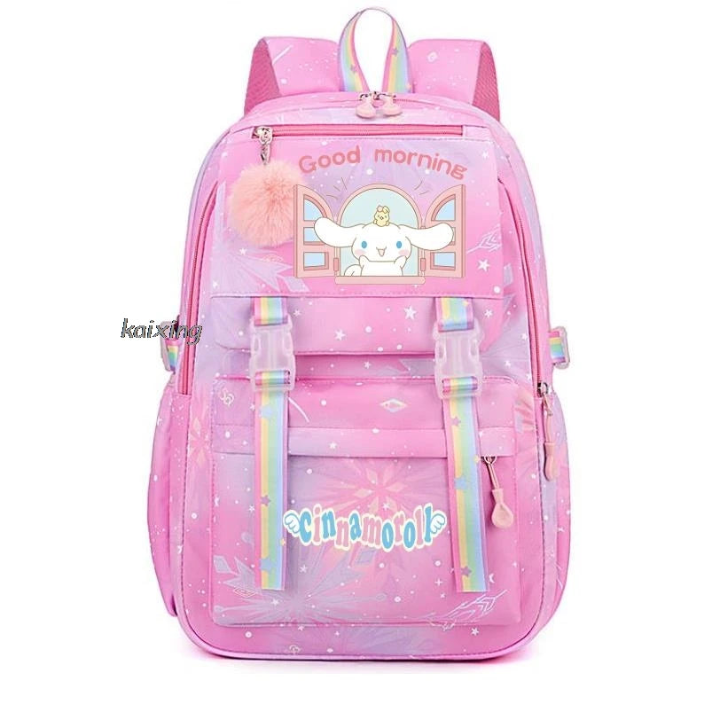 Sanrio Cinnamoroll Large Capacity College Backpack for Students - Lightweight and Casual Design