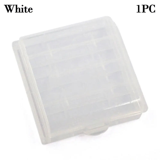 Battery Storage Box with Transparent Plastic Material - Holds 4/10 Slots for AAA/AA/18650 Batteries