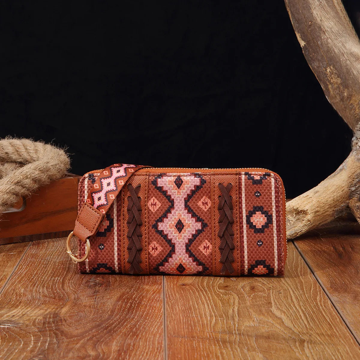 Cowgirls Wrangler Wallet Purse Casual Women Western Clutch Wristlet Wallet with Credit Card Holder Envelope Bag Shoulder Handbag