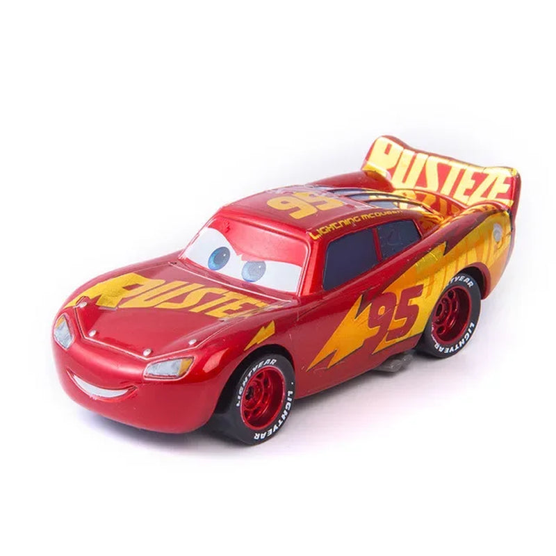 Disney Pixar Cars 3 Diecast Metal Alloy Model Car Set - Lightning McQueen, Jackson Storm, Mater - 1:55 Scale 