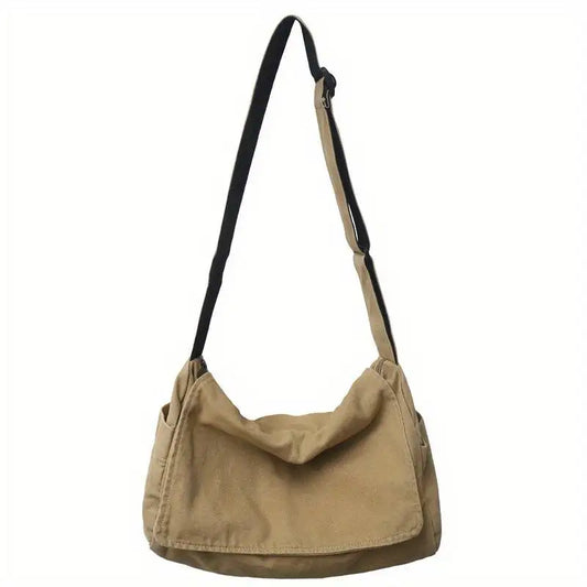 Vintage Women's Canvas Messenger Bag with Crossbody Shoulder Tote