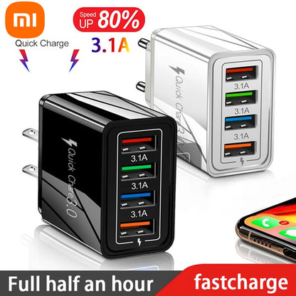 Xiaomi USB PD Charger with Quick Charge 3.0 for iPhone, Samsung, Xiaomi Tablets - Fast Charging Adapter with EU/US Plug