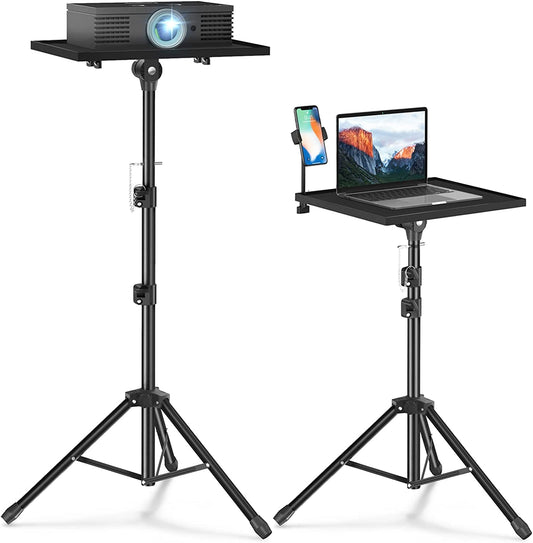 Adjustable Height Projector and Laptop Tripod Stand for Outdoor Movies