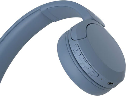 WH-CH520 Wireless Headphones, SONY Bluetooth On-Ear Headset with Microphone, Blue New